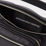 Sac Banane Attica en Cuir Nappa Noir
