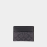 Porte Carte  - Coach - Toile Exclusive - Noir