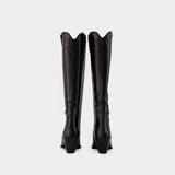 Bottes Tall Tania - Anine Bing - Cuir - Noir