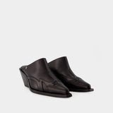 Mules Tania - Anine Bing - Cuir - Noir