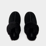 Mules W Disquette - UGG - Cuir - Noir
