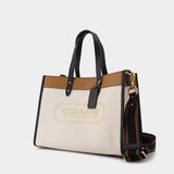 Sac Badge Field Tote en Toile Enduite Colorblock