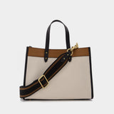 Sac Badge Field Tote en Toile Enduite Colorblock
