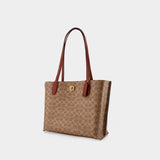 Tote Bag Willow 24 - Coach - Cuir - Noir