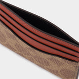 Porte Carte Signature - Coach - Toile - Tan Rust