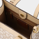 Sac Field Tote Signature 22 en Jacquard Ivoire