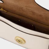 Sac À Bandoulière Tabby Chain Clutch - Coach - Cuir - Craie