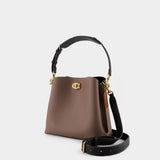 Sac Hobo Willow Bucket - Coach - Cuir - Marron