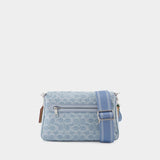 Sac à Bandoulière Soft Tabby - Coach - Toile - Bleu