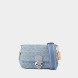 Sac à Bandoulière Soft Tabby - Coach - Toile - Bleu