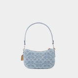 Sac Hobo Swinger 20 - Coach - Toile - Bleu