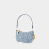 Sac Hobo Swinger 20 - Coach - Toile - Bleu