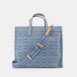 Cabas Field Tote 40 - Coach - Toile - Bleu