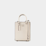 Tote Bag Tote 16 - Coach - Cuir - Blanc