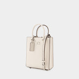 Tote Bag Tote 16 - Coach - Cuir - Blanc