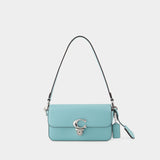 Sac Hobo Studio Baguette - Coach - Cuir - Bleu