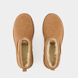 Bottines Classic Ultra Mini - Ugg - Cuir - Chestnut