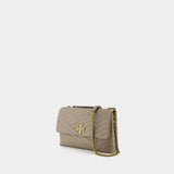 Sac Kira Chevron  - Tory Burch - Cuir - Gris