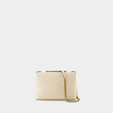 Sac Kira Chevron - Tory Burch - Cuir - Beige