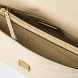 Sac Kira Chevron - Tory Burch - Cuir - Beige