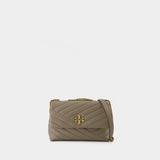 Sac Kira Chevron Small - Tory Burch - Cuir - Gris