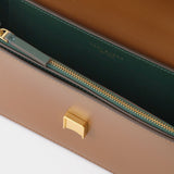 Sac Eleanor E/W Small en Cuir Marron