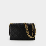 Sac Hobo Fleming Soft - Tory Burch - Cuir - Noir