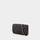 Sac à bandoulière Fleming Soft Chain - Tory Burch - Cuir - Noir