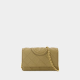 Sac à bandoulière Fleming Soft Chain - Tory Burch - Cuir - Marron