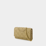 Sac à bandoulière Fleming Soft Chain - Tory Burch - Cuir - Marron