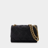 Sac Flemming Porté Epaule Convertible Petit en Cuir Noir