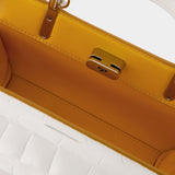 Sac Hobo Kira Chevron Small - Tory Burch - Cuir - Noir