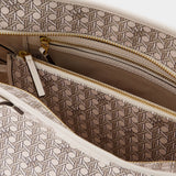 Cabas Small Zip - Tory Burch - Toile - Bleu