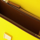 Sac Eleanor Pebbled Small - Tory Burch - Cuir - Jaune