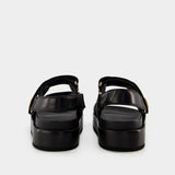 Sandales Kira Sport - Tory Burch - Cuir - Noir