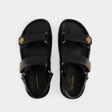 Sandales Kira Sport - Tory Burch - Cuir - Noir