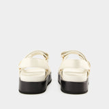 Sandales Kira Sport - Tory Burch - Cuir - New Ivory