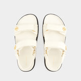 Sandales Kira Sport - Tory Burch - Cuir - New Ivory