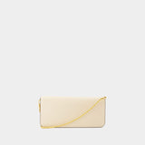 Sac à bandoulière Eleanor Clutch - Tory Burch - Cuir - Beige