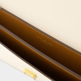 Sac à bandoulière Eleanor Clutch - Tory Burch - Cuir - Beige