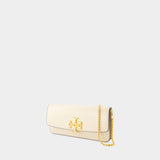 Sac à bandoulière Eleanor Clutch - Tory Burch - Cuir - Beige
