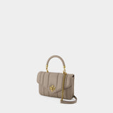 Sac à bandoulière Kira - Tory Burch - Cuir - Gris