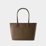 Cabas Ever Ready Small - Tory Burch - Coton - Marron