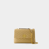 Sac Kira Chevron Convertible - Tory Burch - Cuir - Desert Dune