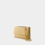 Sac Kira Chevron Convertible - Tory Burch - Cuir - Desert Dune
