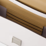 Sac Trend Spazzolato Mini - Tory Burch - Cuir - Blanc