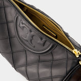 Sac À Main Fleming Soft Barrel - Tory Burch - Cuir - Noir
