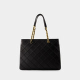 Cabas Fleming Soft Chain - Tory Burch - Cuir - Noir
