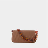 Sac Kira Small Flap - Tory Burch - Cuir - Marron