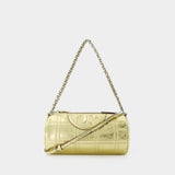 Sac Fleming Soft Barrel - Tory Burch - Cuir - Doré